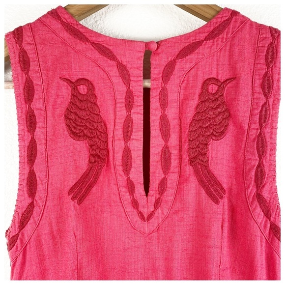 Free People Delightful Birds of Feather Dress in Paradise Coral Size‎ 0 - Picture 7 of 14
